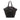 Black Saint Laurent Medium Leather Downtown Tote Satchel