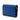 Blue Saint Laurent Grain De Poudre Chevron Monogram Envelope Chain Wallet Crossbody Bag