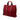 Red Hermès Canvas Fourre Tout PM Tote Bag