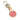 Gold Louis Vuitton Gold Plated and Resin LV Circle Key Holder and Bag Charm