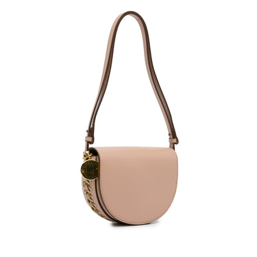 Brown Stella McCartney Frayme Flap Crossbody Bag - Designer Revival