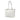 White Chanel CC Perforated Chevron Caviar Shopping Tote