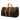 Brown Louis Vuitton Monogram Keepall Bandouliere 55 Travel Bag