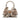 Brown Gucci Medium GG Canvas Bamboo Indy Hobo Satchel