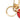 Red Louis Vuitton Leather Blooming Flowers Totem Key Holder and Bag Charm