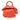 Orange LOEWE Small Gathered Lambskin Bounce Bag Satchel