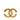 Gold Chanel CC Gold Plated Baroque Embossed Brooch