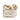 Gold Chanel CC Quilted Metallic Lambskin Cube Zip Clutch with Chain Vanity Bag