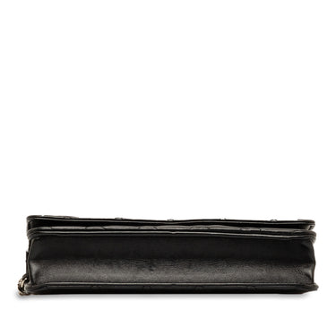 Black Chanel CC Classic Lambskin Wallet On Chain Crossbody Bag