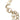 Gold Chanel CC Brass No 5 Strass and Faux Pearl Pendant Necklace