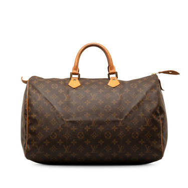 Brown Louis Vuitton Monogram Speedy 40 Boston Bag - Designer Revival