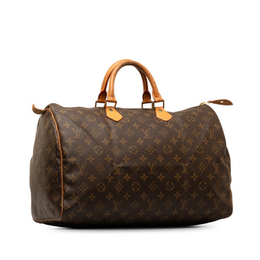 Brown Louis Vuitton Monogram Speedy 40 Boston Bag - Designer Revival