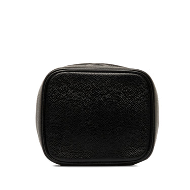 Black Chanel CC Caviar Vanity Case - Designer Revival
