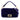 Purple Fendi Zucca Embossed Velvet Baguette Satchel