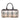 Brown Burberry House Check Canvas Barrel Handbag