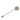 Silver Hermès Palladium Plated Clou de Selle Stick Pin Brooch