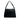Black Prada Vitello Trimmed Tessuto Shoulder Bag