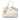 White Prada Vitello Daino Open Convertible Tote Satchel
