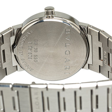 Silver Bvlgari Quartz Stainless Steel Watch