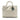White Dior Large Canyon Grained Lambskin Lady Dior Satchel