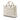 White Dior Large Canyon Grained Lambskin Lady Dior Satchel