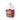 Red Burberry Small Haymarket Check Nylon and Calfskin Canterbury Tote