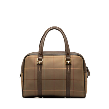 Brown Burberry Vintage Check Handbag - Designer Revival