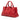 Red Bottega Veneta Small Nappa Intrecciato Roma Satchel