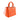 Orange Dior Medium Lambskin Cannage Lady Dior Satchel