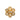 Gold Chanel Gold Plated CC Flower Brooch