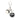Black Louis Vuitton Resin Mini Lin Croisette Ball Bag Charm Key Chain