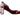 Burgundy & Pink Dolce & Gabbana Velvet & Leather Heart Pumps Size 38.5