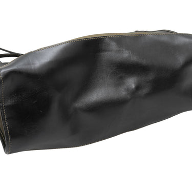 Vintage Black & Gold Fendi Mesh & Leather Tote Bag - Designer Revival