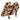 Tan & Multicolor Minna Parika Ponyhair Leopard Print Pumps Size 39