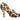 Tan & Multicolor Minna Parika Ponyhair Leopard Print Pumps Size 39