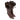 Brown Gucci Pointed-Toe Leather Mink Fur-Trimmed Boots Size 9B