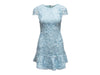 Light Blue Alice + Olivia Guipure Lace Mini Dress