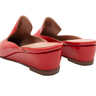 Red Rachel Comey Patent Wedge Mules Size 37 - Atelier-lumieresShops Revival