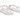 White & Multicolor Valentino Rockstud Rubber Thong Sandals Size 37
