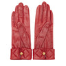 Vintage Red Chanel Leather Gloves Size 6.5 - Designer Revival