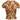 Vintage Tan & Multicolor Betsey Johnson Cheetah Print Short Sleeve Top Size US M