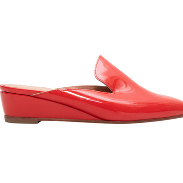 Red Rachel Comey Patent Wedge Mules Size 37 - Designer Revival