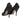 Black Valentino Pointed-Toe Suede Grosgrain-Trimmed Pumps Size 40