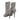 Grey Gianvito Rossi Alina Pointed-Toe Ankle Boots Size 39
