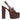 Brown Gucci Horsebit Platform Slingbacks Size 39.5