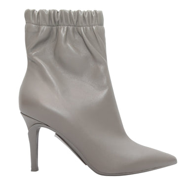 Grey Gianvito Rossi Alina Pointed-Toe Ankle Boots Size 39