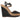 Black Christian Louboutin Leather Espadrille Wedge Sandals Size 40