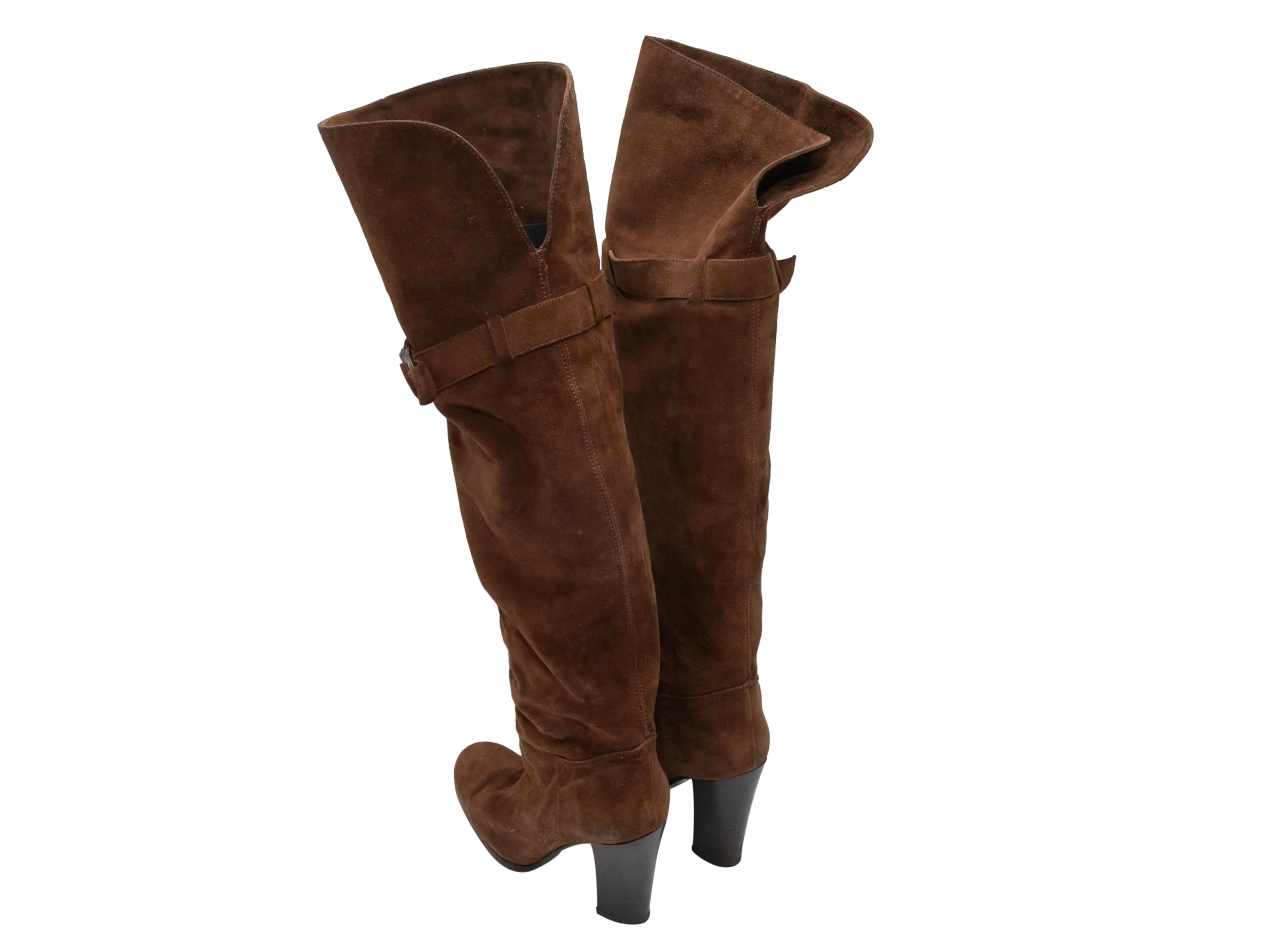 Sergio Rossi Over The Knee Suede Boots Sergio Rossi Suede Over The