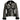 Vintage Black & Silver Terry Paris Zebra Jacquard Fur-Trimmed Jacket Size FR 40