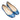 Blue Christian Louboutin Patent Ballet Flats Size 37 - Designer Revival